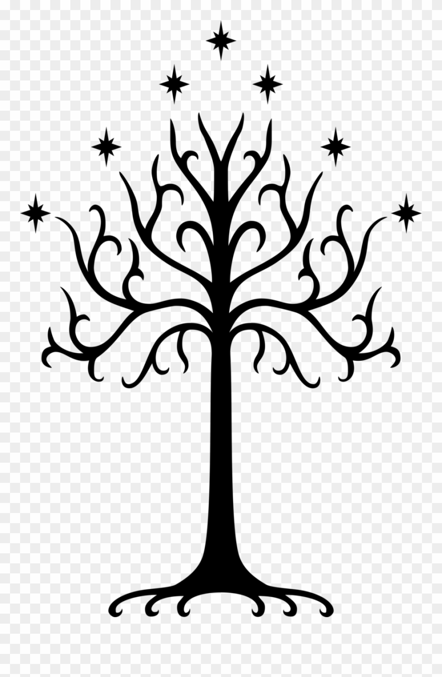 Ring Clipart Symbol - Lord Of The Rings Tree - Png Download