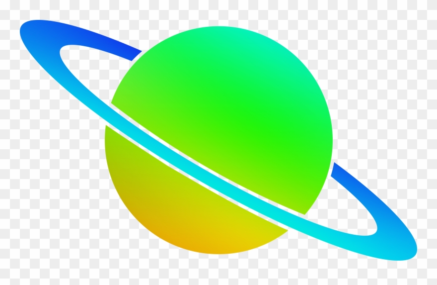 Planet Svg Ring Clip Art - Planet Clipart Green - Png Download