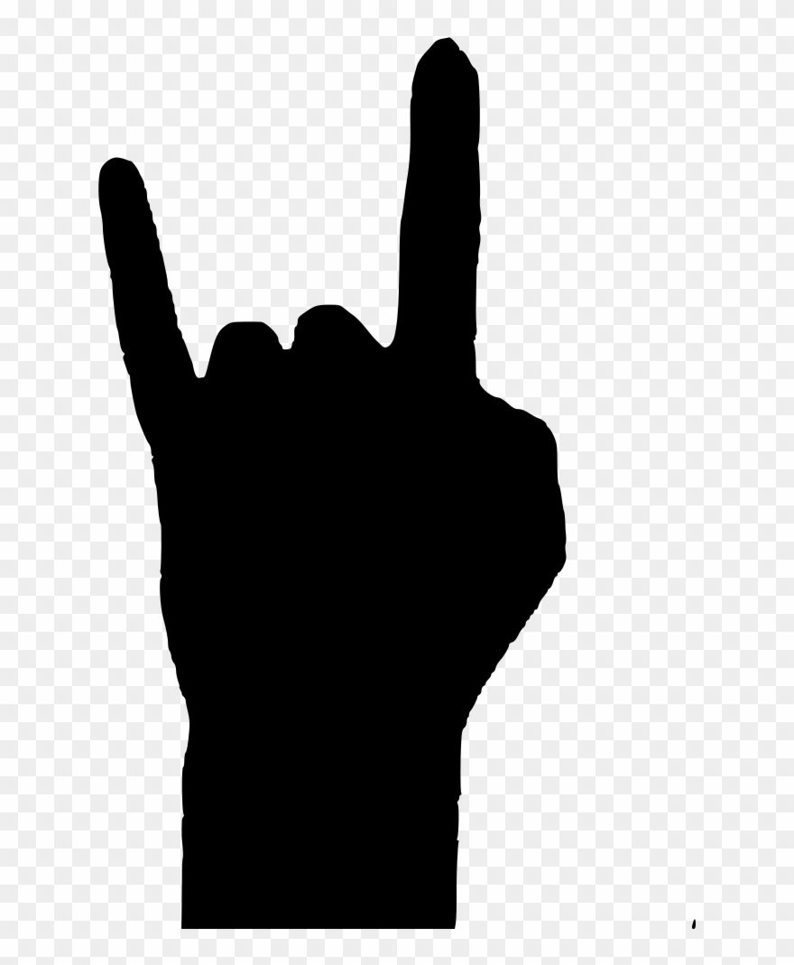 Clip Art Details - Rock On Hand Clipart - Png Download