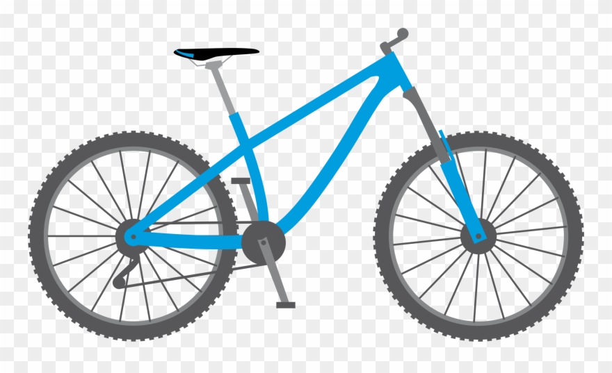 Clipart - Blue Bike Clipart - Png Download