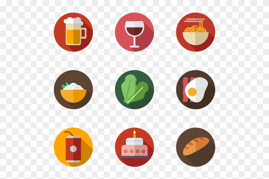 Bread Vector Png Clipart Transparent Download - Food Icon Png Color