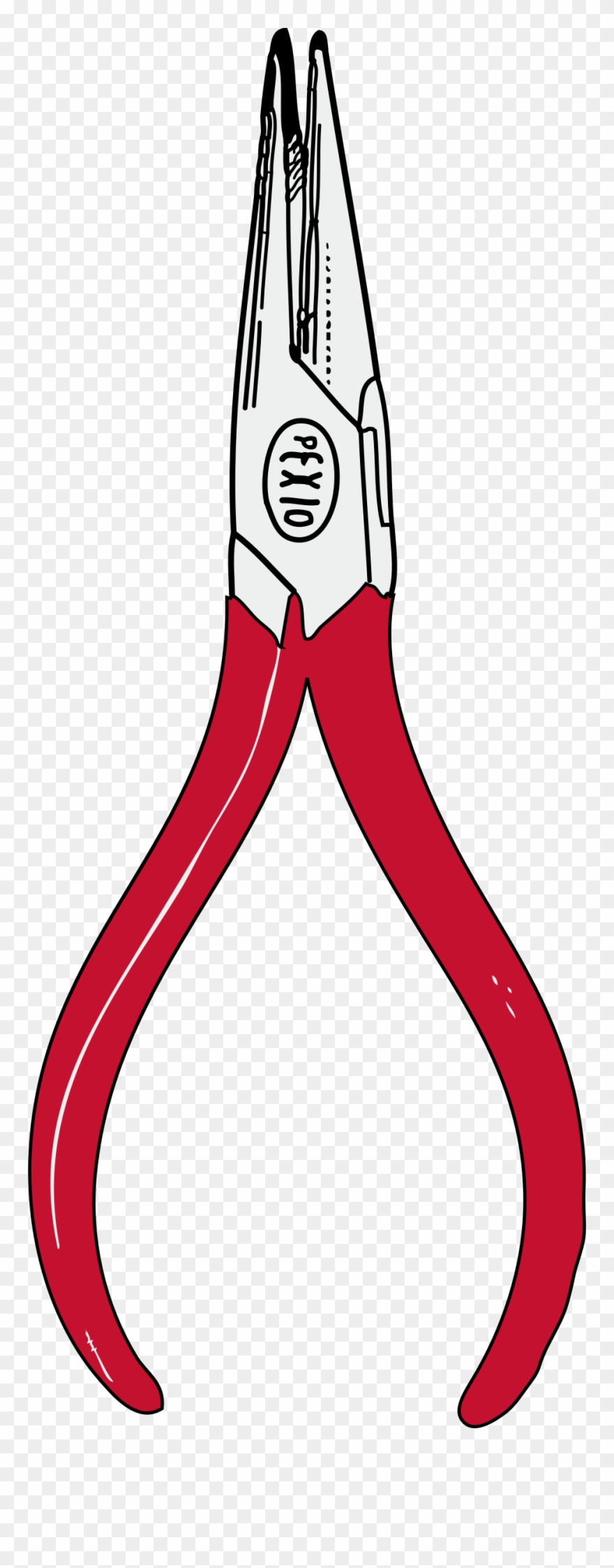 Clipart - Needle Nose Plier Clipart - Png Download