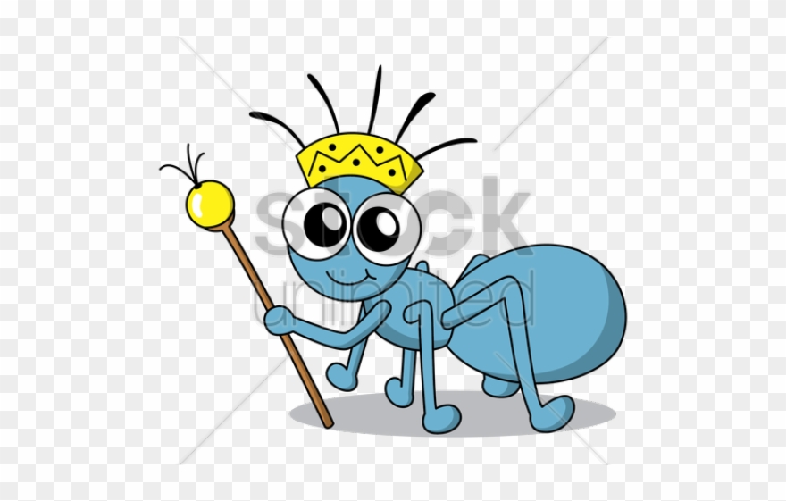 Ants Clipart Easy - Ant With Crown Clipart - Png Download