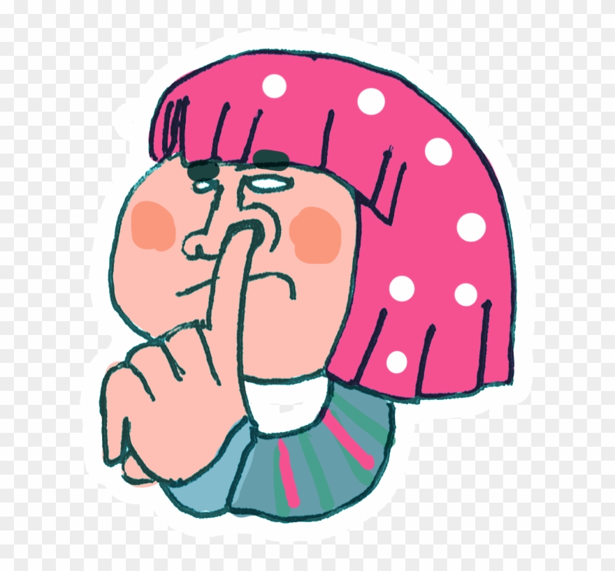 Nose Clipart - Girl Picking Nose Cartoon - Png Download