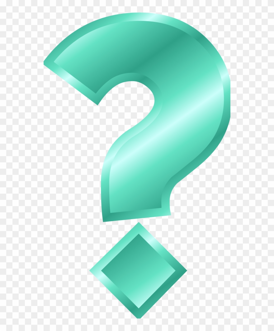 Vector Clip Art - Blue And Green Question Mark - Png Download