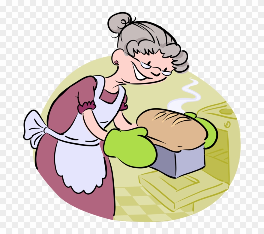 Baker Clipart Baking Bread - Baking Bread Clip Art - Png Download