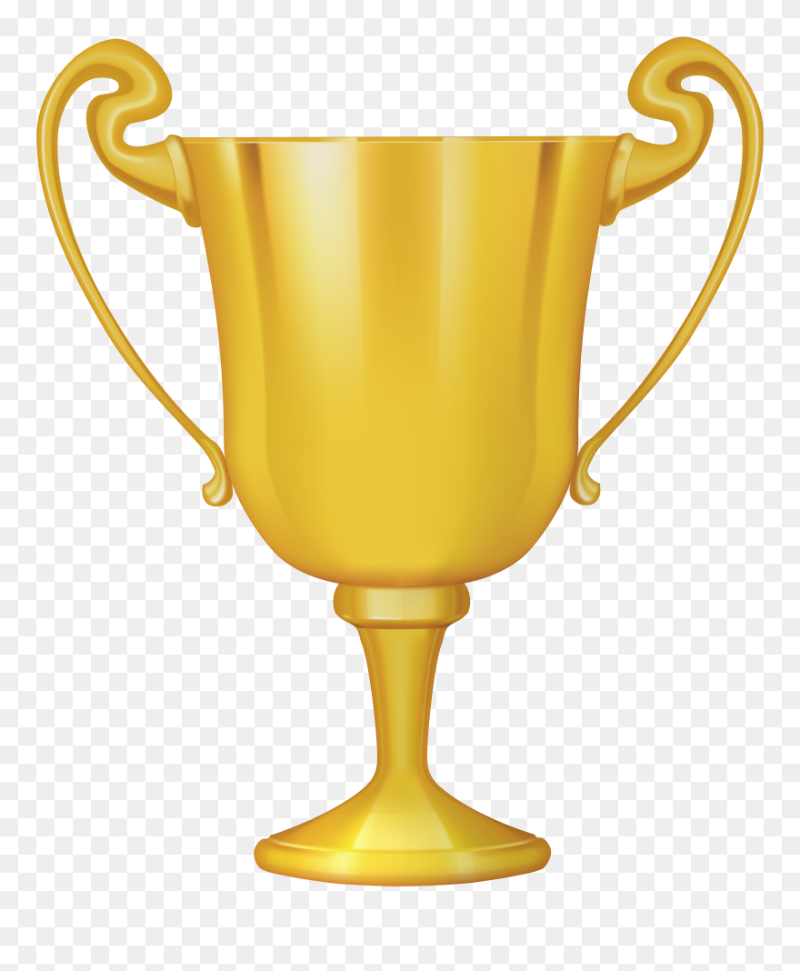 Golden Cup Award Png Clip Art Image - Golden Trophy Vector Free Transparent Png