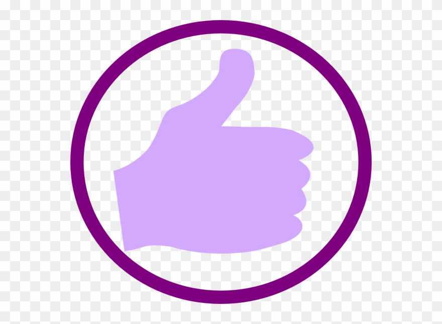 Download Purple Thumbs Up Png Clipart (299691) PinClipart