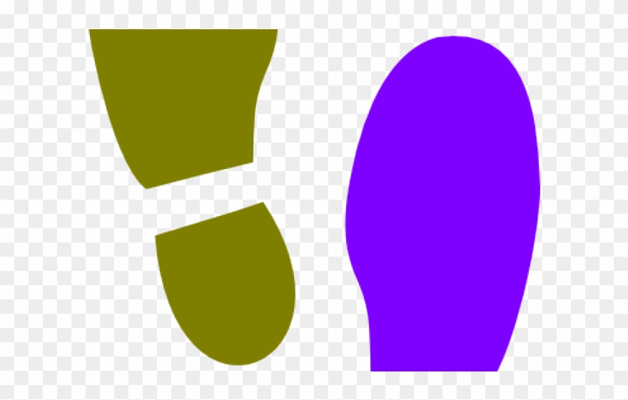 Footprint Clipart Tennis Shoe - Png Download