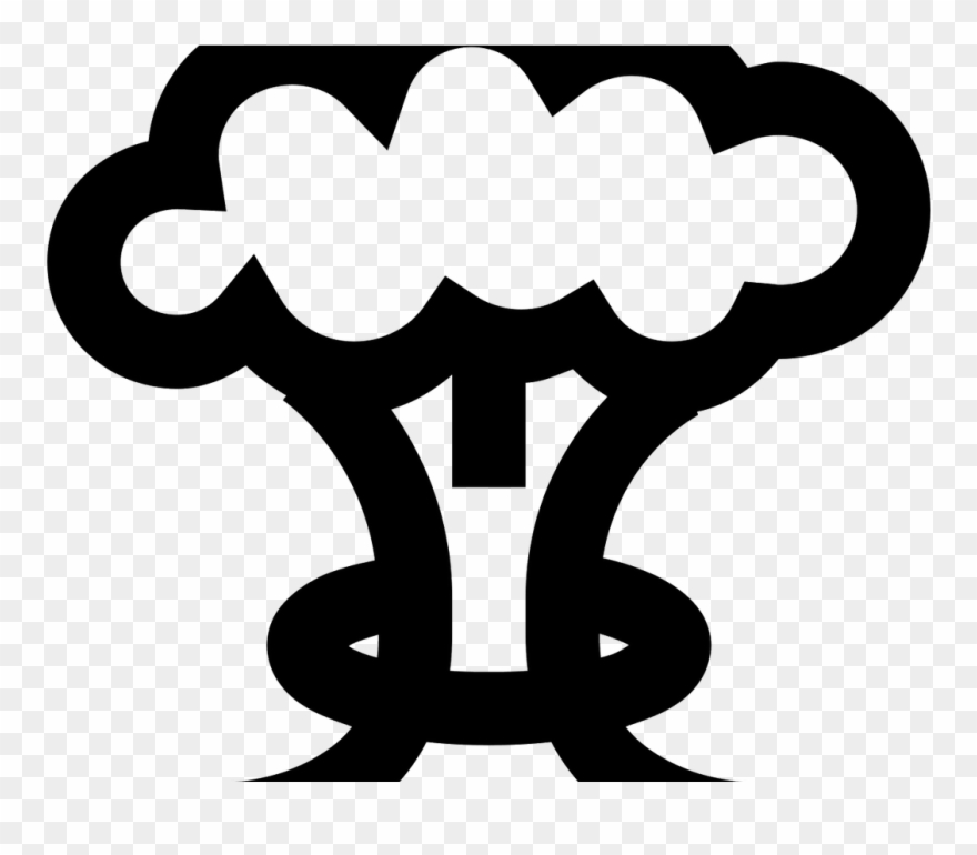 Eruption Clipart Mushroom Cloud - Png Download