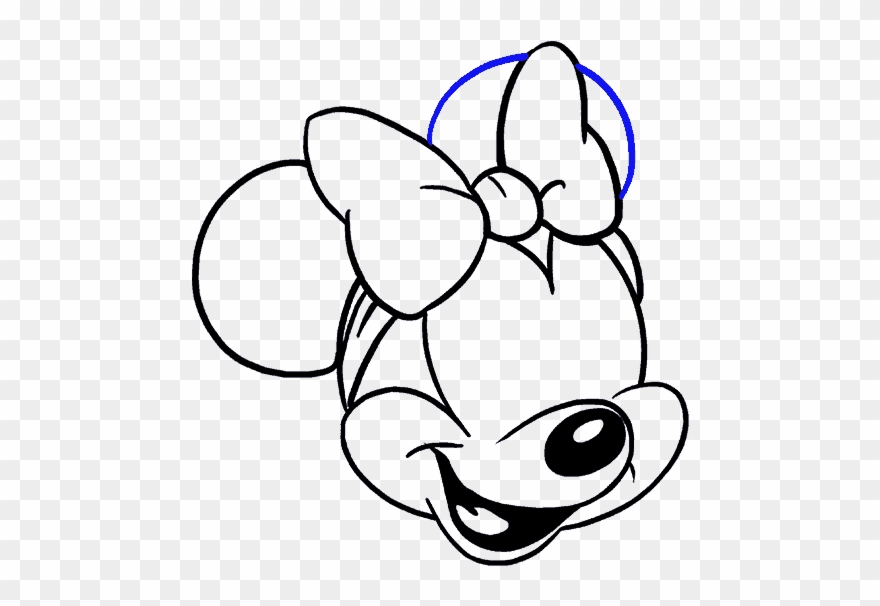 How To Draw Minnie Mouse In A Few Easy Steps Easy Drawing Clipart