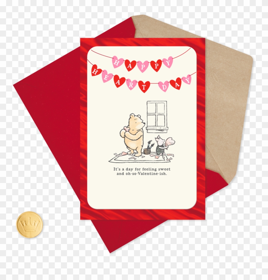 Disney Winnie The Pooh Feeling Sweet Valentine's Day Clipart