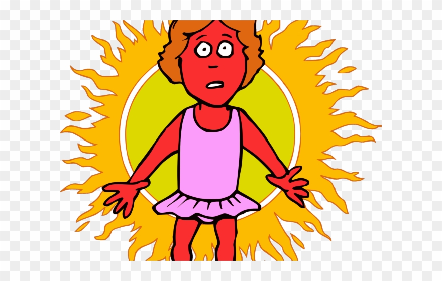 Radiation Clipart Sunburn - Png Download