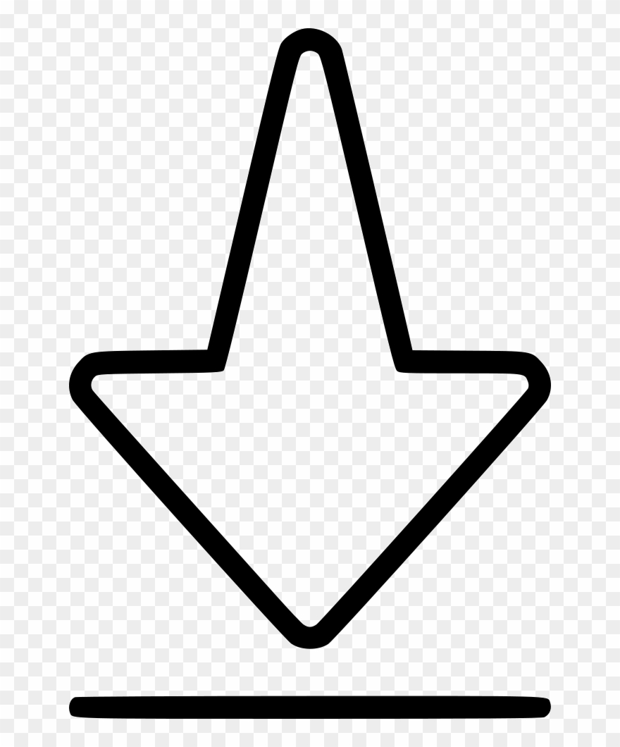 End Arrow Finish Down Bottom Rewind Comments Clipart