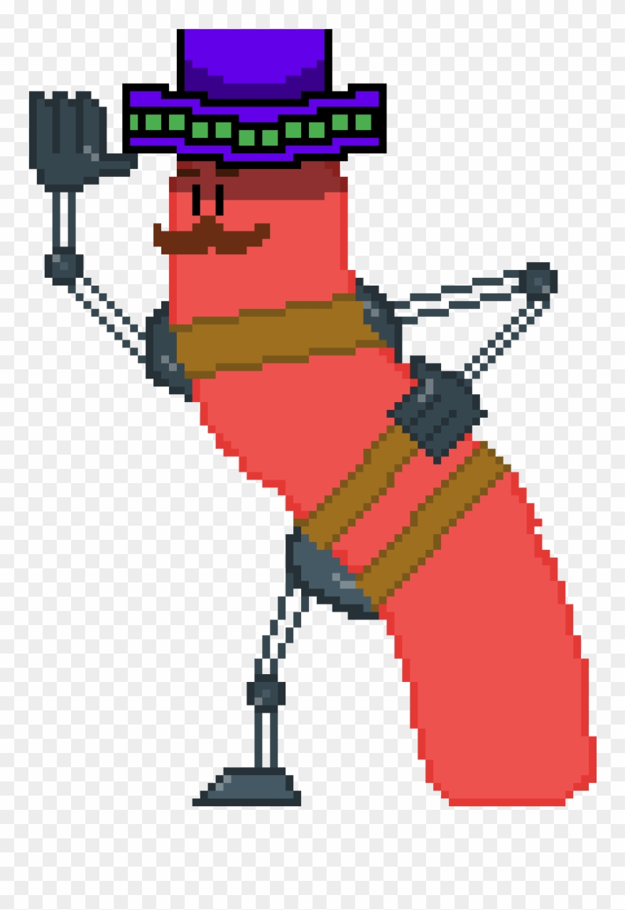 Sombrero Worm Mecanical Clipart