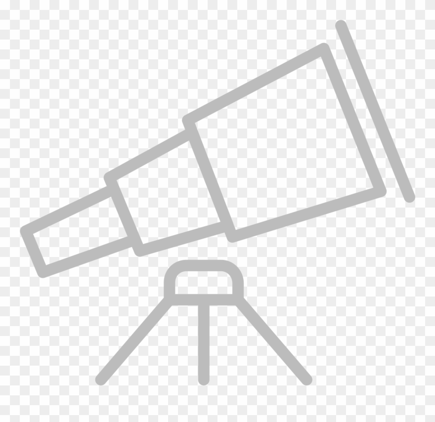 Line Style Icons Telescope Clipart