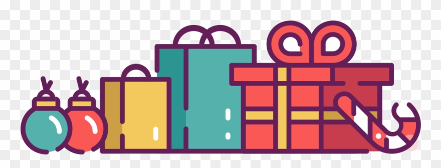 Colorful Christmas Presents Clip Art - Png Download