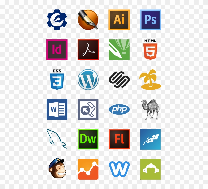 Studio B Uses Canvas, Illustrator, Photoshop, Indesign, Clipart