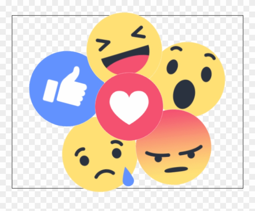 How Your Reactions On Facebook Shape Your Timeline, Clipart