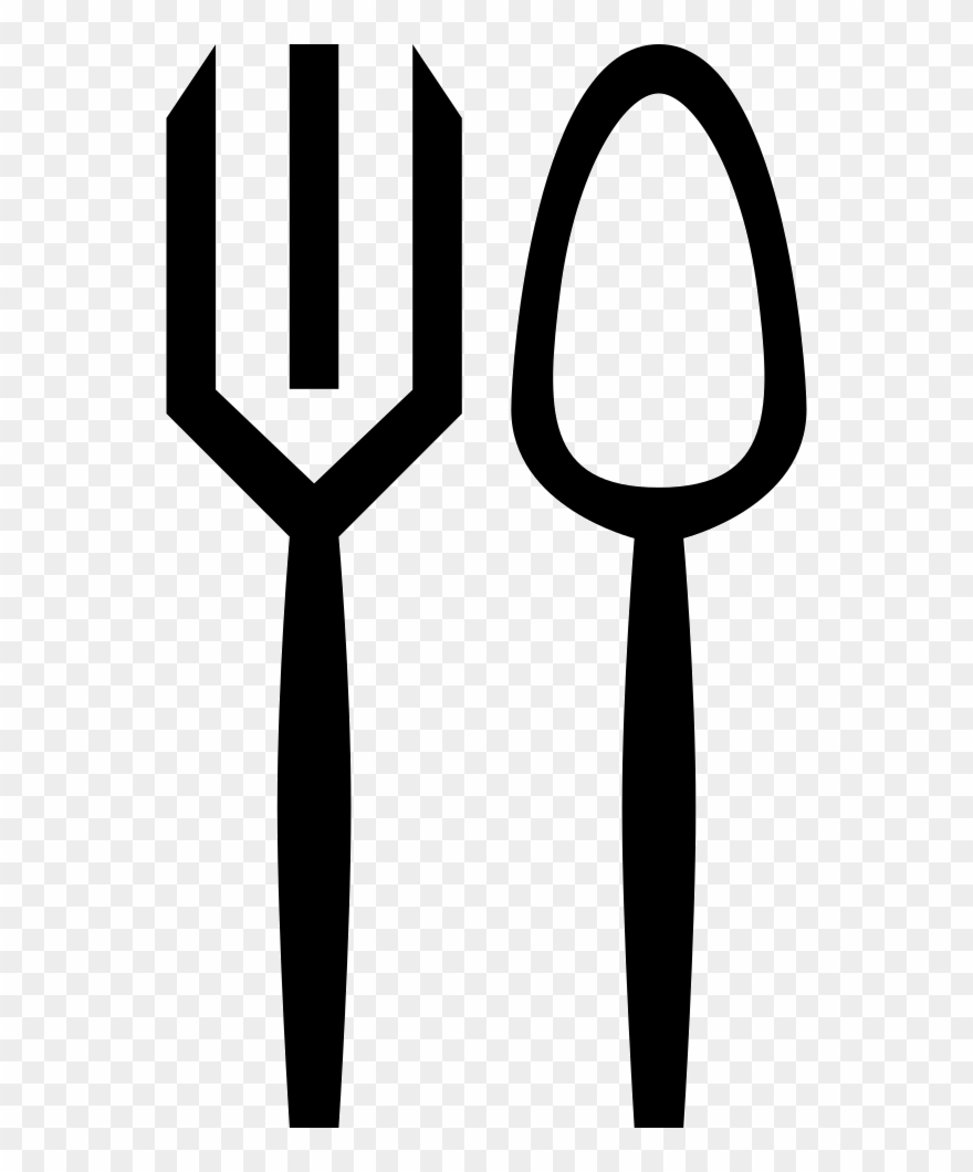 Restaurant Fork And Knife Symbol Comments Clipart