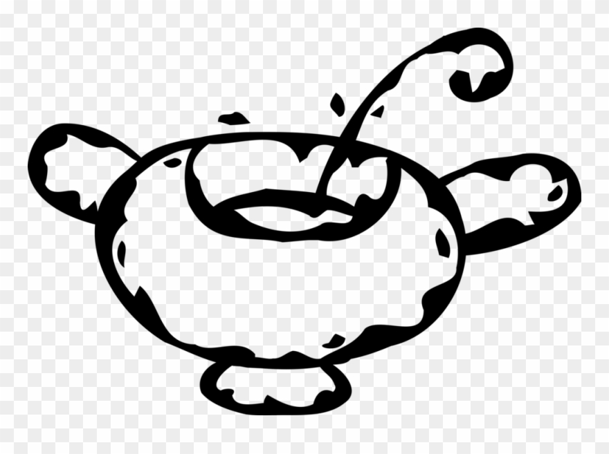 Bowl With Spoon Image Clipart