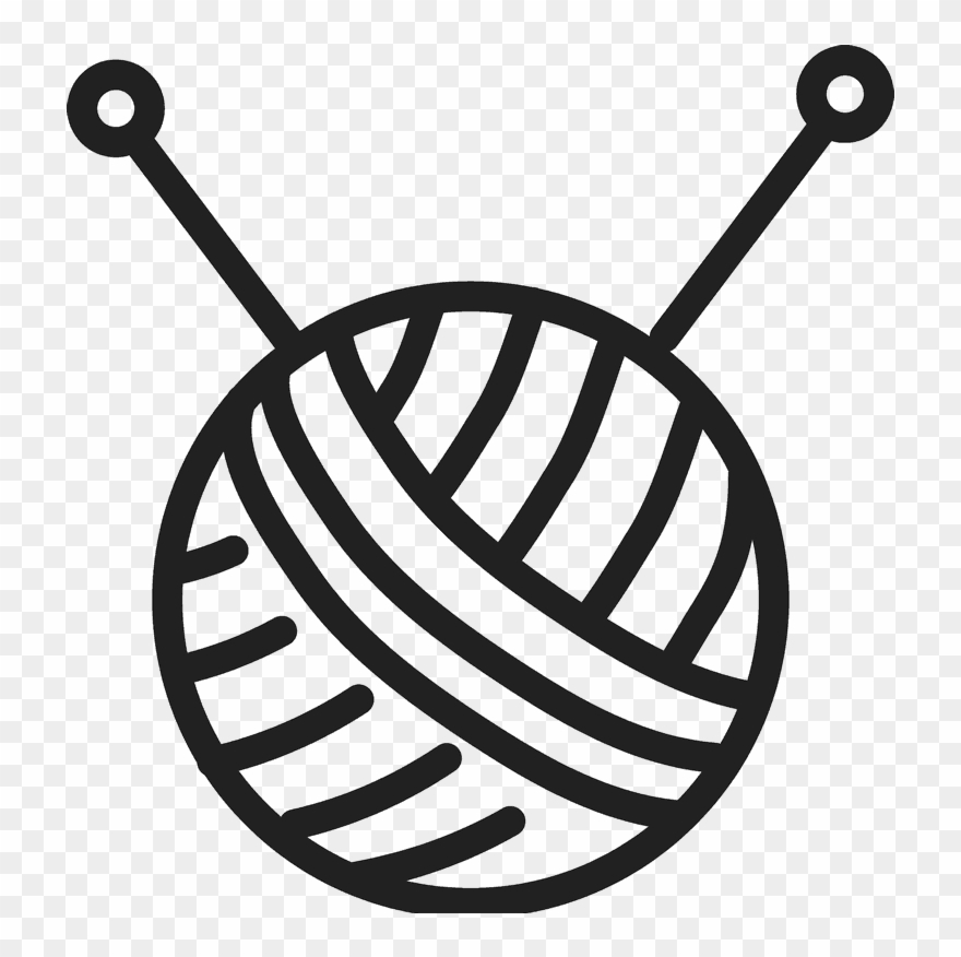 Ball Of Yarn Rubber Stamp Clipart