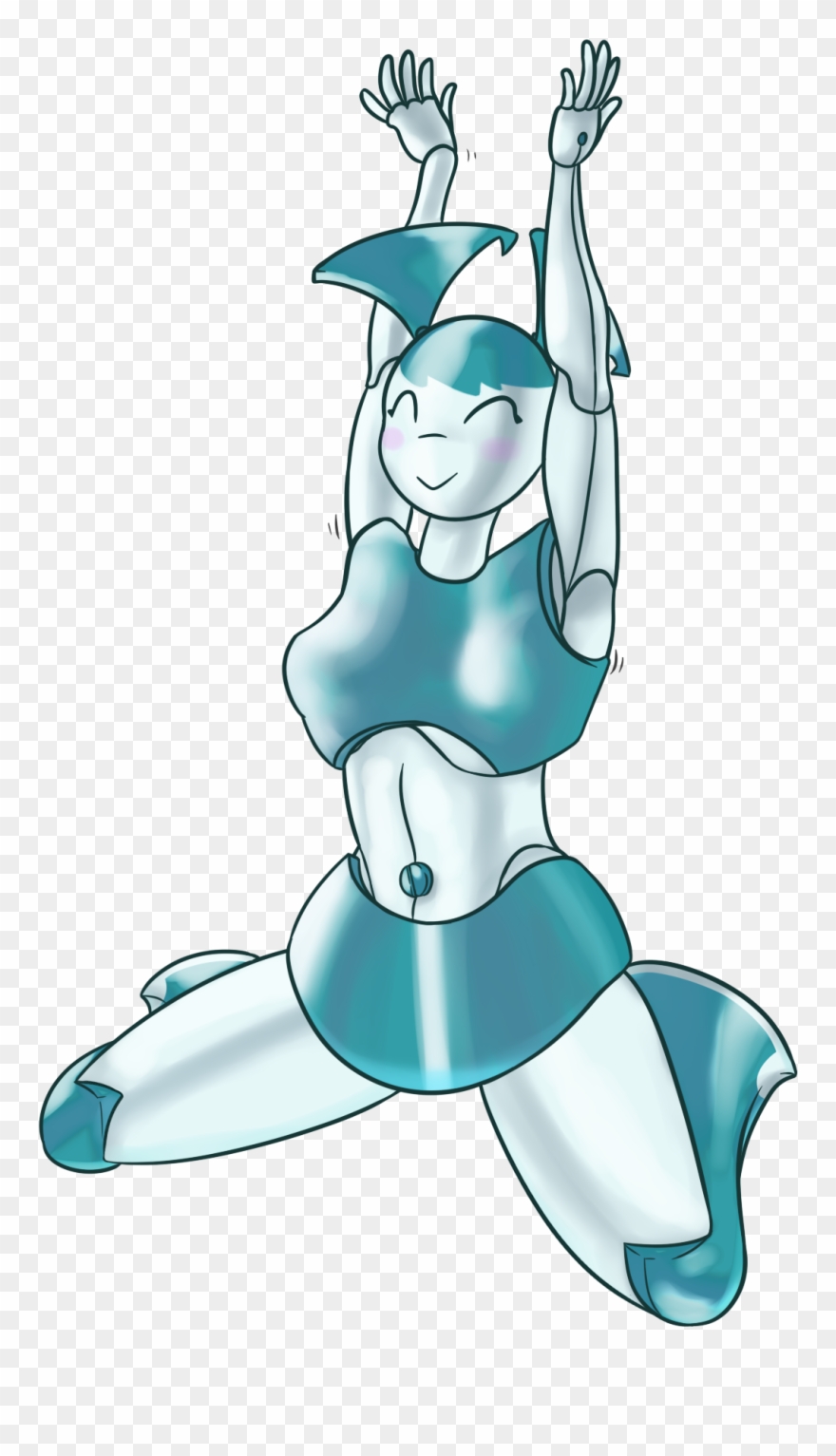 Jenni Stretching Clipart