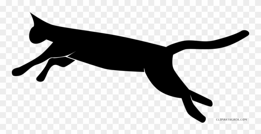 Black And White Cat Animal Free Black White Clipart - Png Download