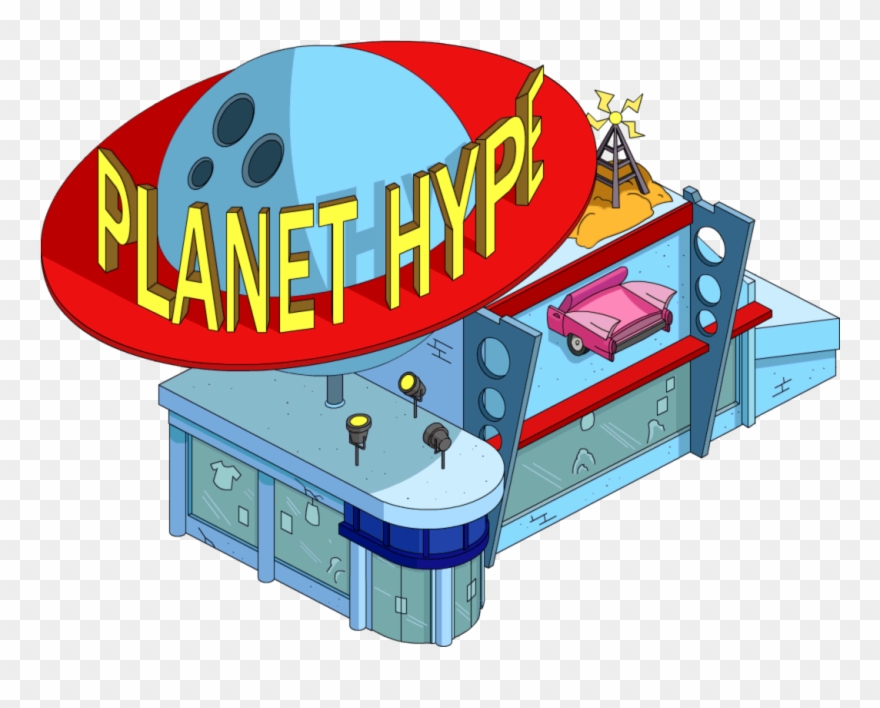 Tapped Out Planet Hype Clipart