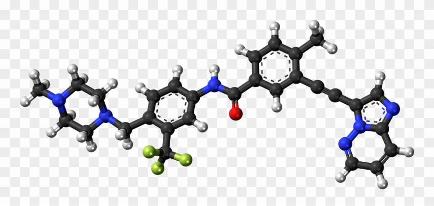 Ponatinib Molecule Ball Clipart