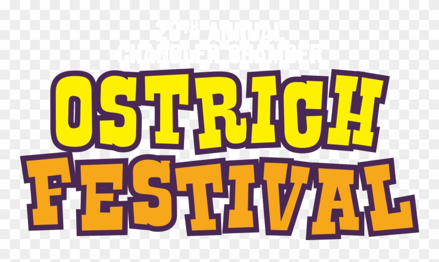 Ostrichfestival Logo 2017 V2 White Clipart