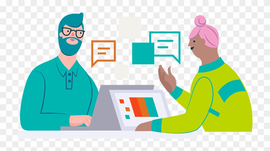 Business Adviser Helping Small Business Clipart