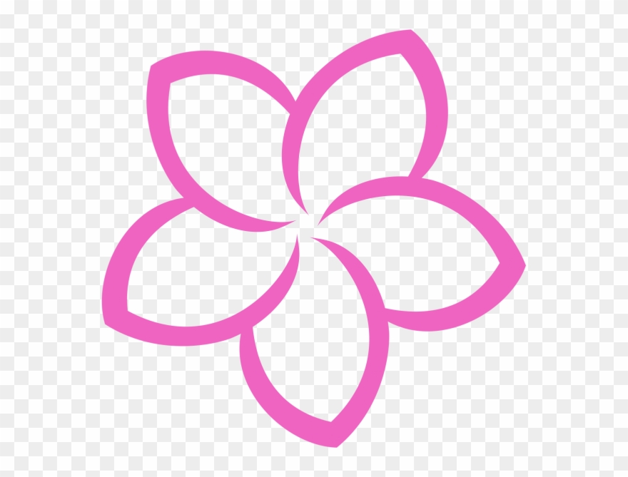 Plumeria Flower Logo Vector Png Clipart