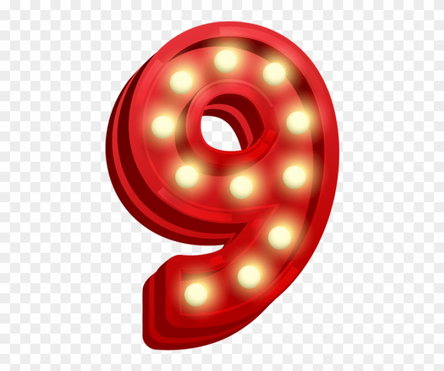 Download Number Nine Glowing Clipart Png Photo Transparent Png