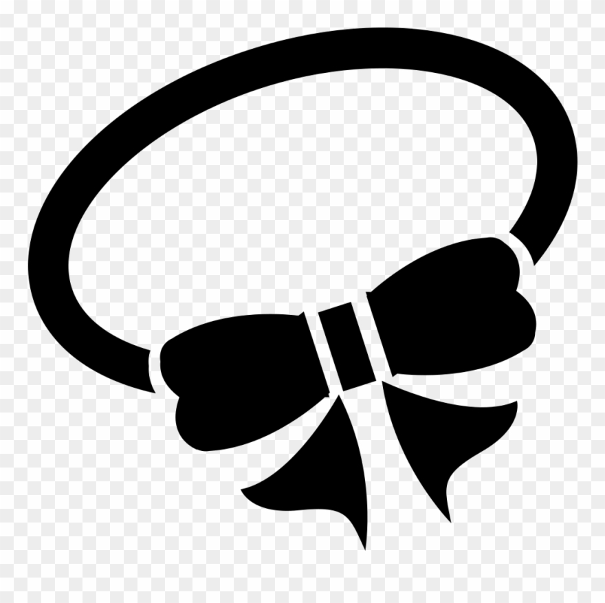 Hair Elastic With A Bow Png Icon Clipart