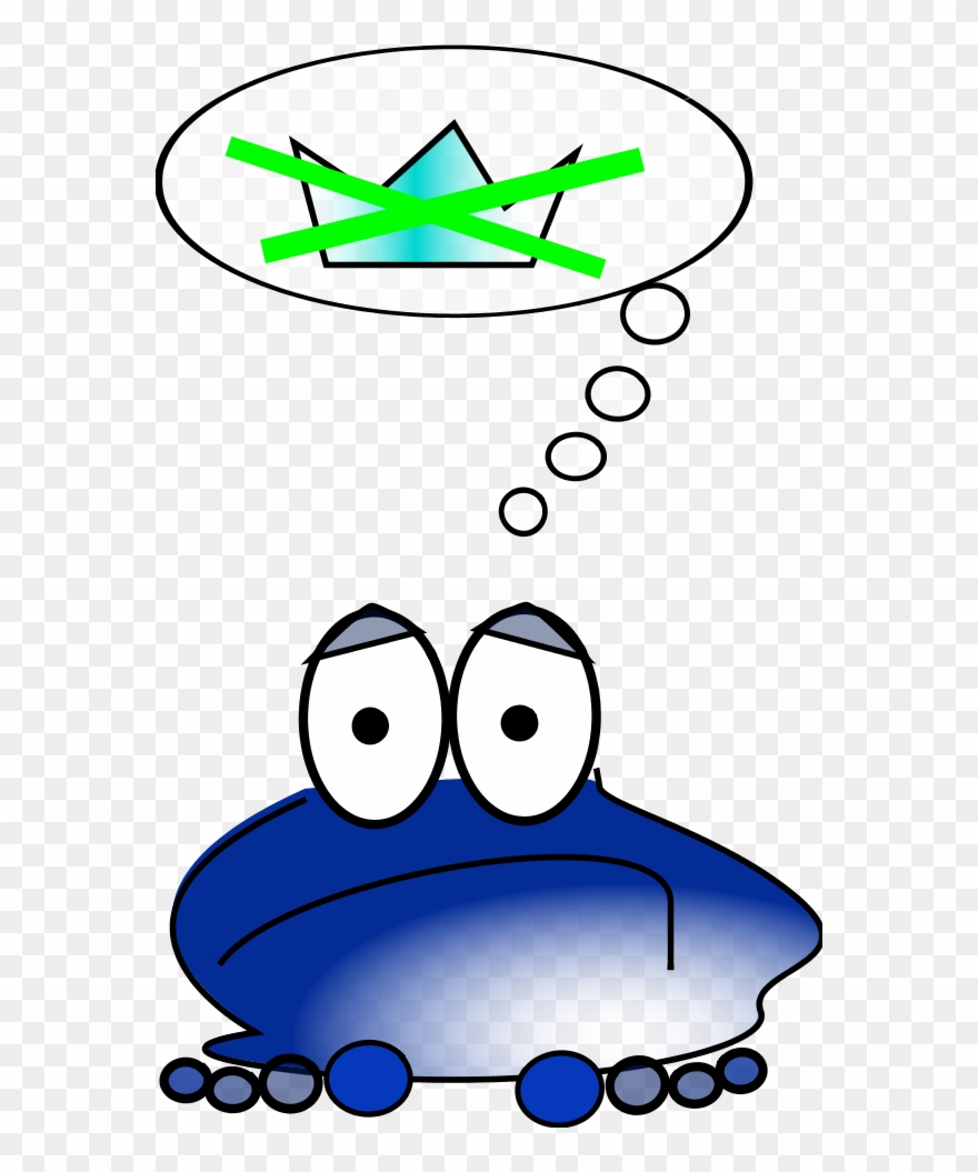 Sad Frog Clip Art - Png Download