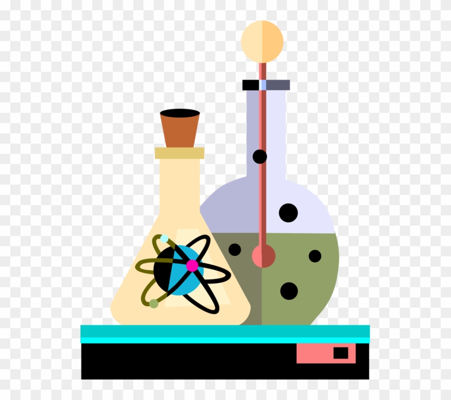 Vector Illustration Of Atomic Energy Research And Development Clipart