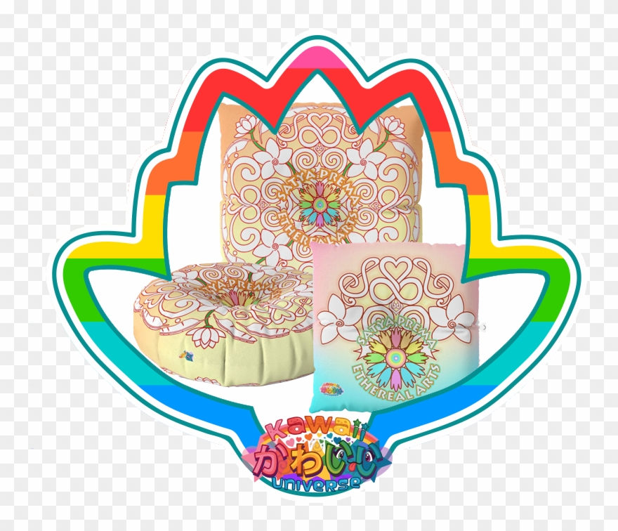 Divine Truth And Love Meditation / Floor Pillows Clipart