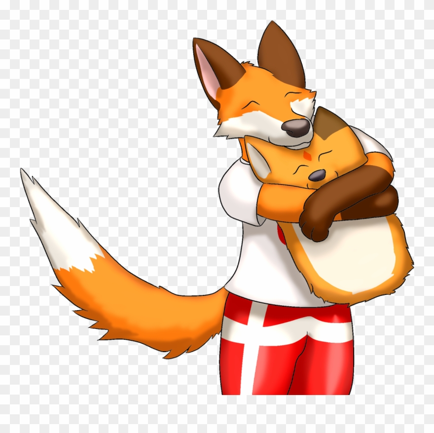 More Pillow Fox Hugs Clipart