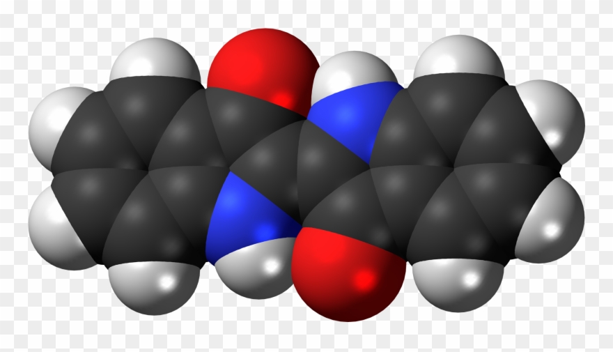 Indigo Dye 3d Spacefill Clipart