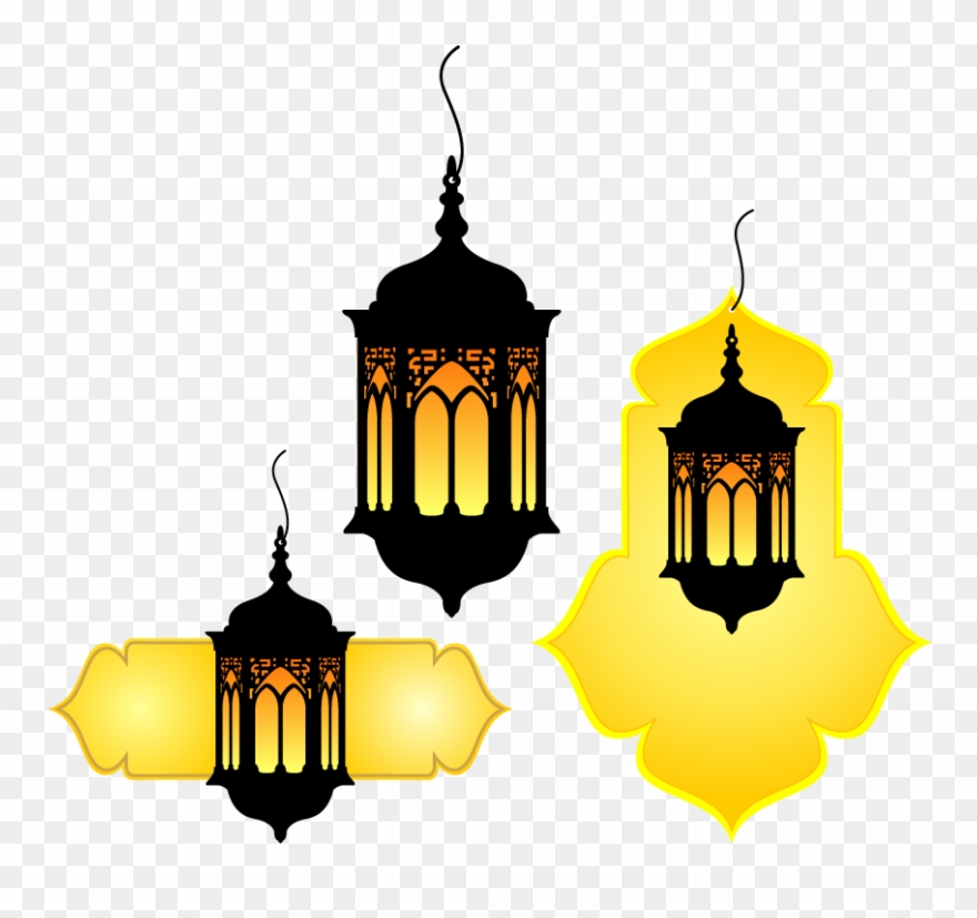 Quran Vintage Muslim Lamp Vector Islam Hand-painted Clipart
