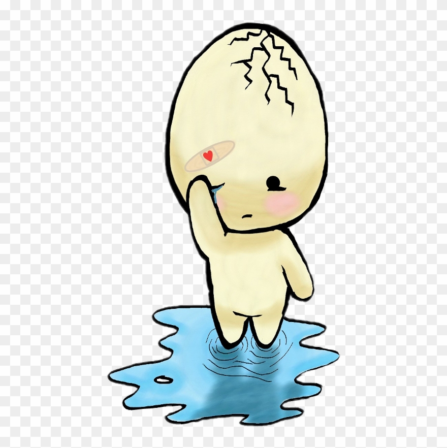 Moot Cute Sticker Egg Cry Sad Hurt Clipart