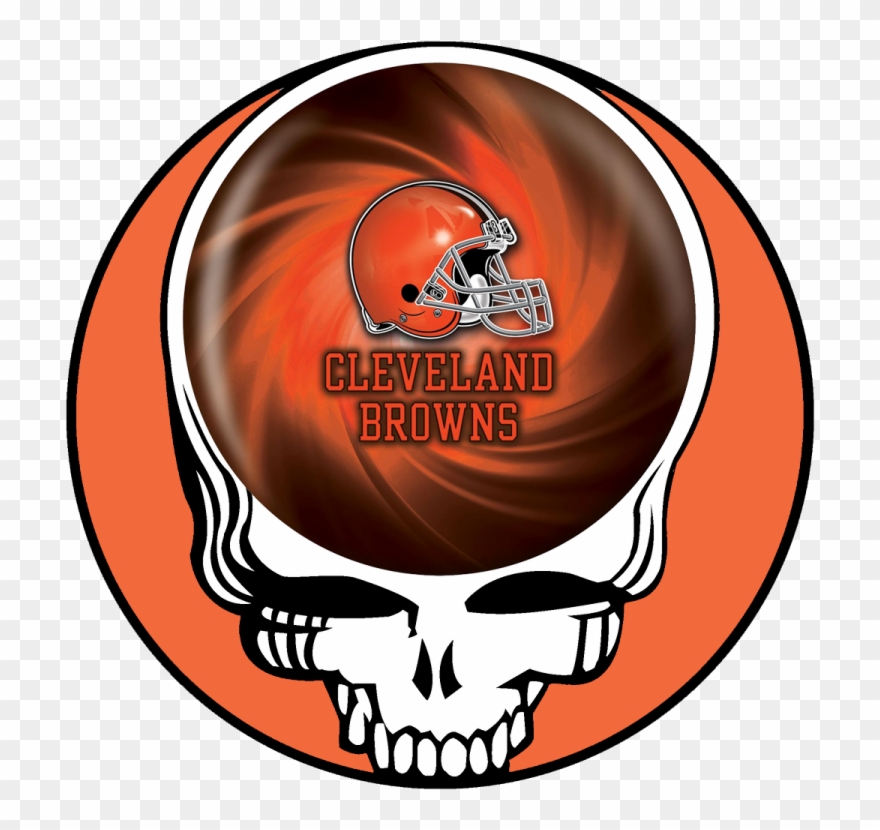 Cleveland Browns Skull Logo Iron On Stickers Heat Clipart