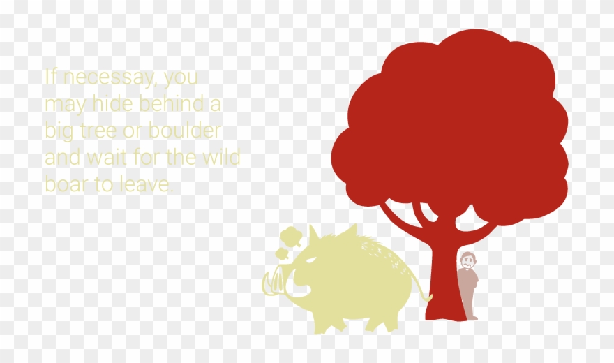 When You Meet A Wild Boar Clipart