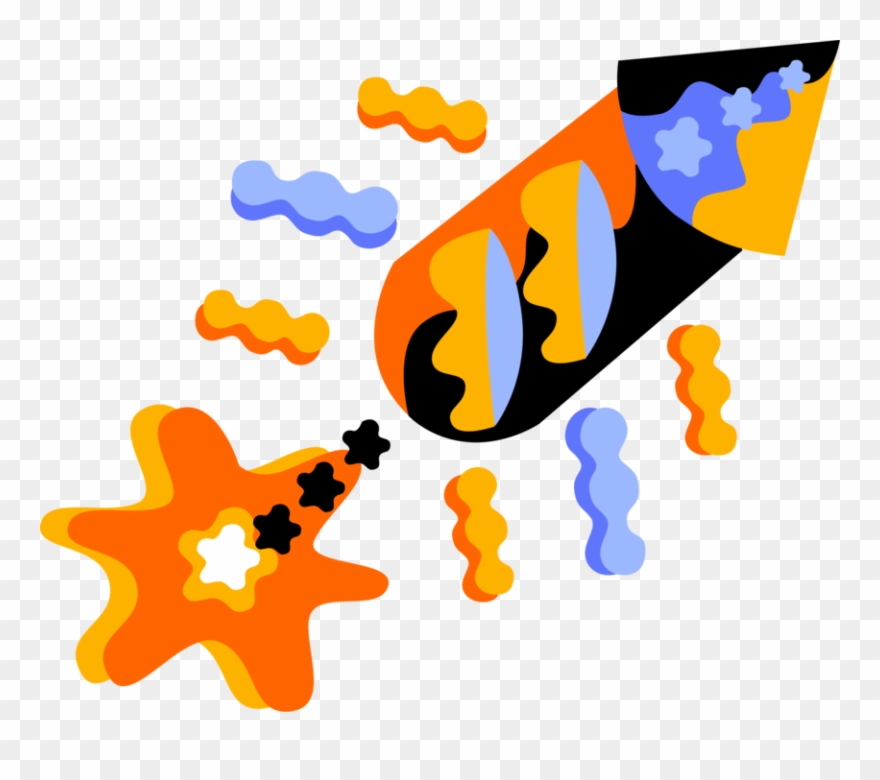 Vector Illustration Of Firecracker Fireworks Noisemaker Clipart