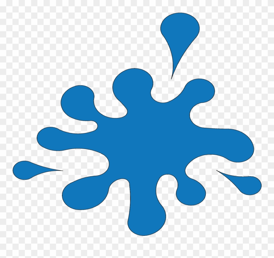 Splash With 3 Drops, 130 Cm Rainbow Blue Clipart