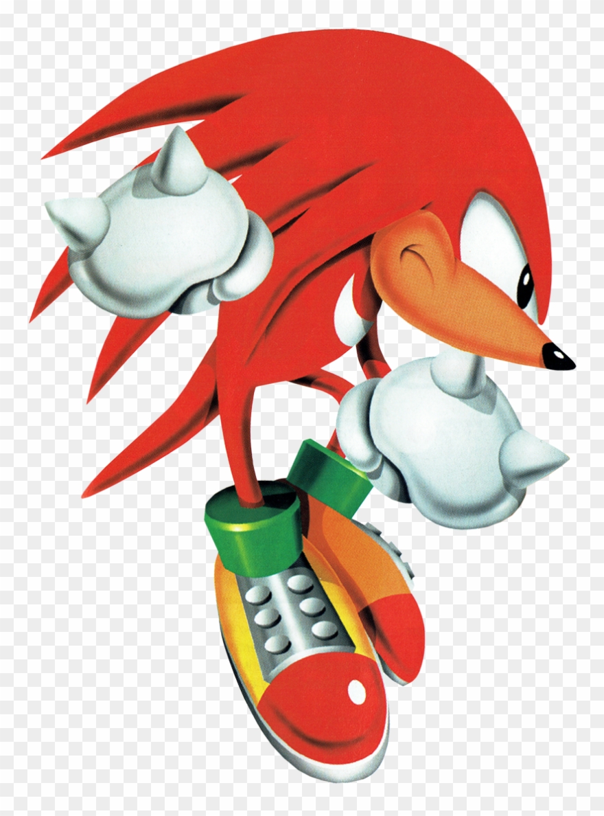 “ Knuckles From The 'sonic Jam' Cover Clipart