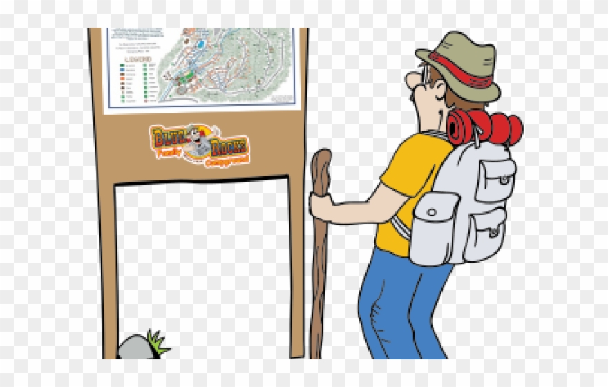 Camper Clipart Kid Hike - Png Download