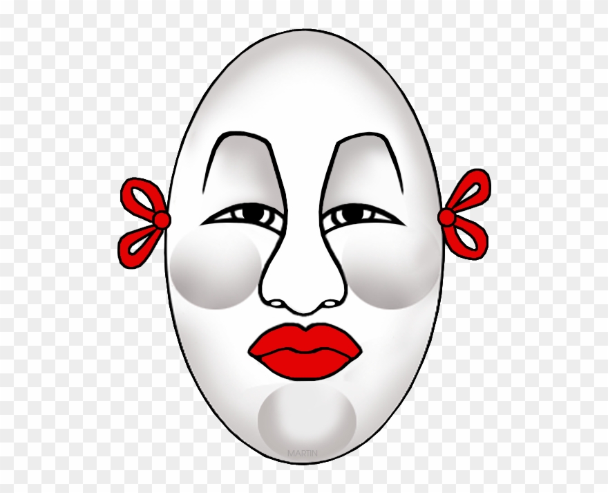 Noh Mask Clipart
