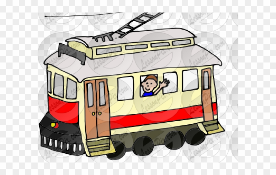 Tram Clipart Cable Car - Png Download